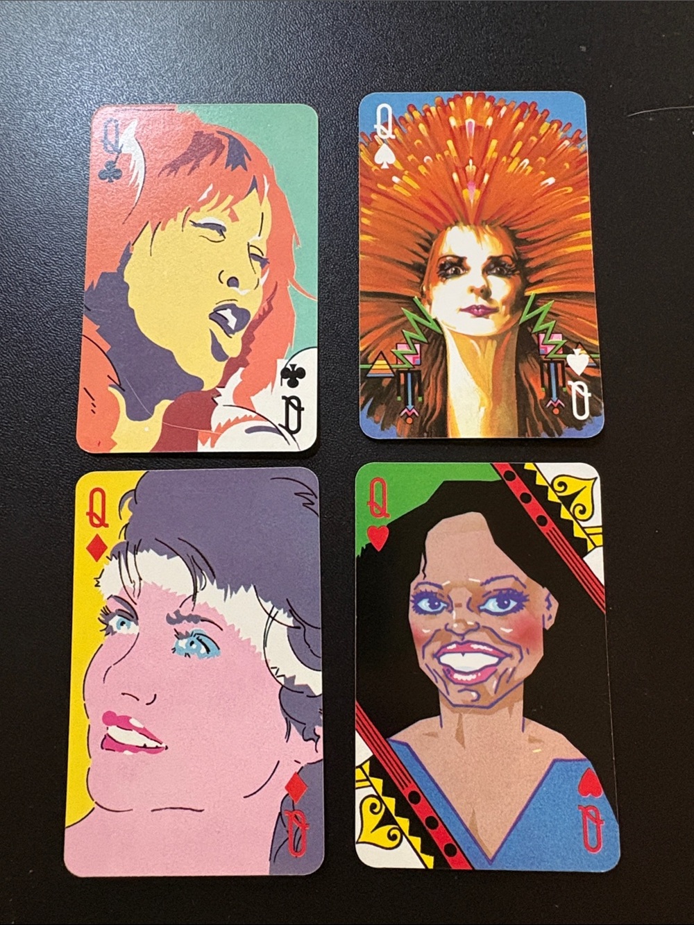 Artist Portrait Queen Playing Cards - Multicolor